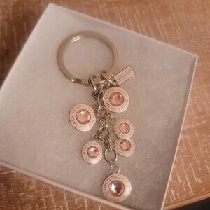 COACH - Pink Cubic Zirconia Keychain (Brand New)(gift box included)